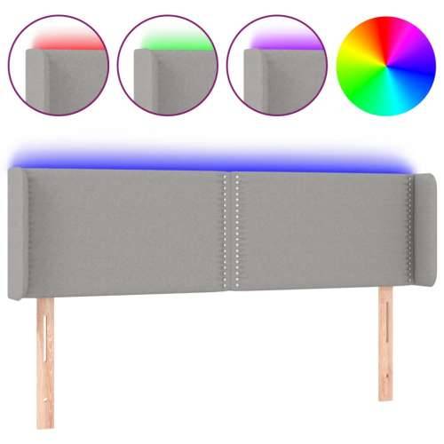 LED uzglavlje svjetlosivo 147x16x78/88 cm od tkanine - Svjetlosiva 147 x 16 x 78/88 cm 1 Cijena