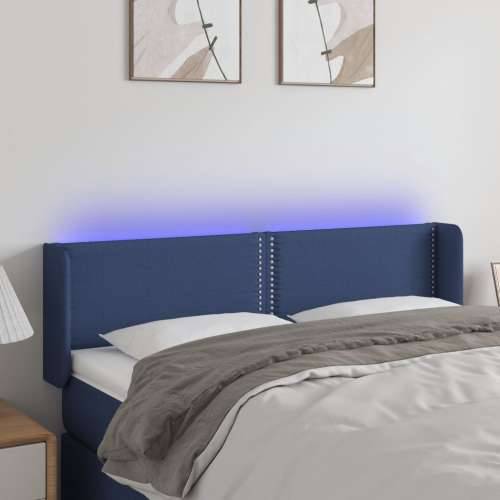 LED uzglavlje plavo 147x16x78/88 cm od tkanine - Plava 147 x 16 x 78/88 cm 1 Cijena