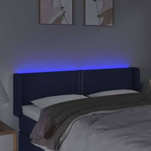 LED uzglavlje plavo 147x16x78/88 cm od tkanine - Plava 147 x 16 x 78/88 cm 1 Cijena
