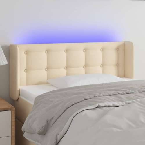 LED uzglavlje krem 83x16x78/88 cm od tkanine - Krema 83 x 16 x 78/88 cm 1 Cijena
