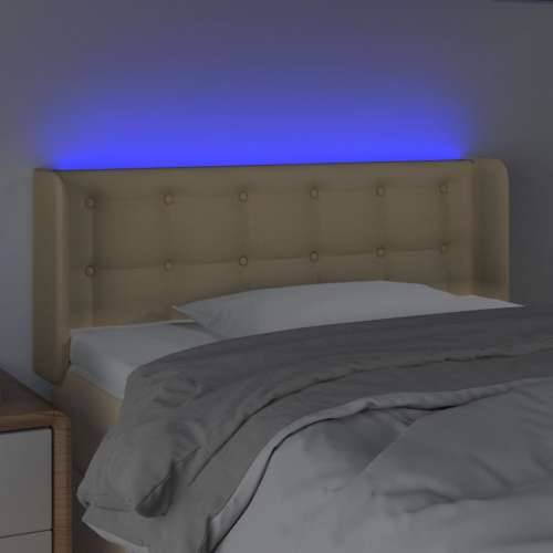 LED uzglavlje krem 83x16x78/88 cm od tkanine - Krema 83 x 16 x 78/88 cm 1 Cijena