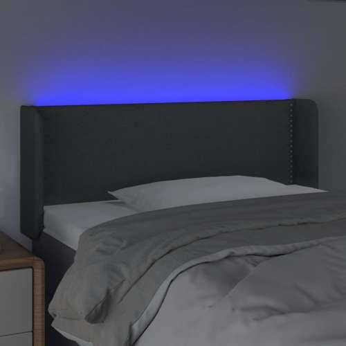 LED uzglavlje tamnosiv 93x16x78/88 cm od tkanine - Tamno siva 93 x 16 x 78/88 cm 1 Cijena