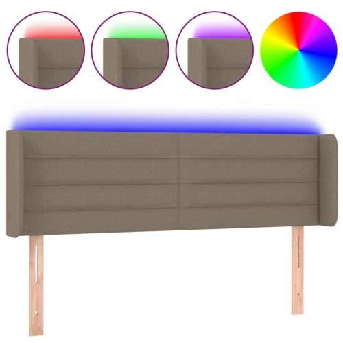 LED uzglavlje smeđesivo 147x16x78/88 cm od tkanine - Sivo-smeđa 147 x 16 x 78/88 cm 1 Cijena