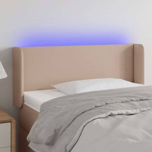LED uzglavlje boja cappuccina 83x16x78/88 cm od umjetne kože - Boja cappuccina 83 x 16 x 78/88 cm 1 Cijena