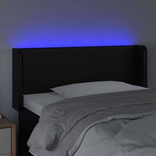 LED uzglavlje crno 103x16x78/88 cm od umjetne kože - Crna 103 x 16 x 78/88 cm 1 Cijena