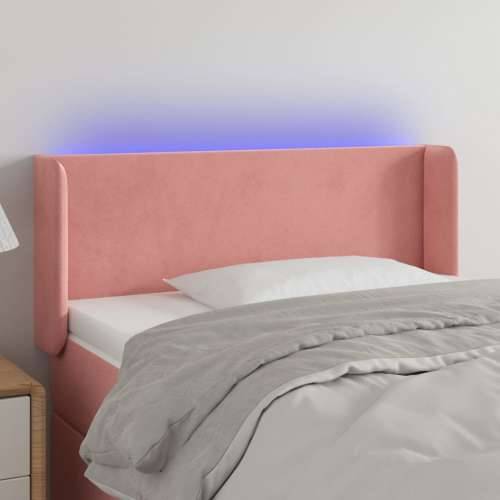 LED uzglavlje ružičasto 103x16x78/88 cm baršunasto - Ružičasta 103 x 16 x 78/88 cm 1 Cijena