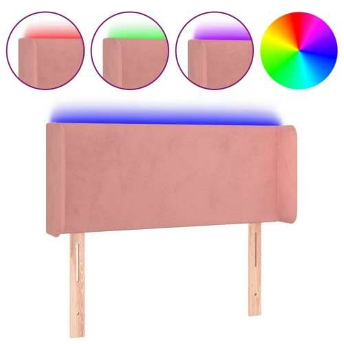 LED uzglavlje ružičasto 103x16x78/88 cm baršunasto - Ružičasta 103 x 16 x 78/88 cm 1 Cijena