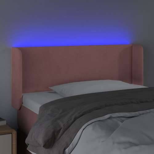 LED uzglavlje ružičasto 103x16x78/88 cm baršunasto - Ružičasta 103 x 16 x 78/88 cm 1 Cijena