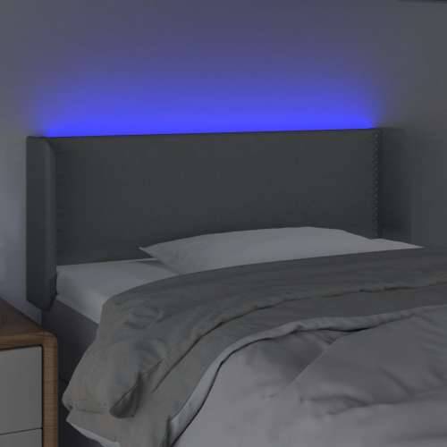 LED uzglavlje svjetlosivo 103x16x78/88 cm od tkanine - Svjetlosiva 103 x 16 x 78/88 cm 1 Cijena