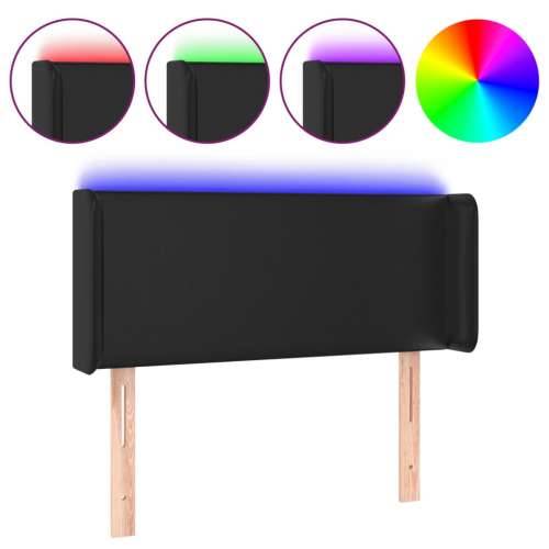 LED uzglavlje crno 83x16x78/88 cm od umjetne kože - Crna 83 x 16 x 78/88 cm 1 Cijena
