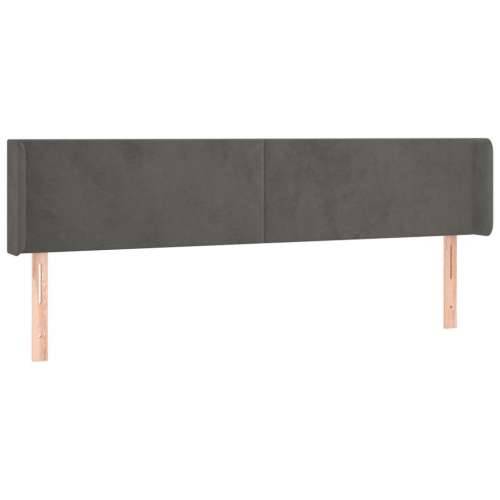 LED uzglavlje tamnosivo 203x16x78/88 cm baršunasto - Tamno siva 203 x 16 x 78/88 cm 1 Cijena