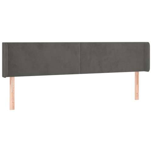 LED uzglavlje tamnosivo 183x16x78/88 cm baršunasto - Tamno siva 183 x 16 x 78/88 cm 1 Cijena