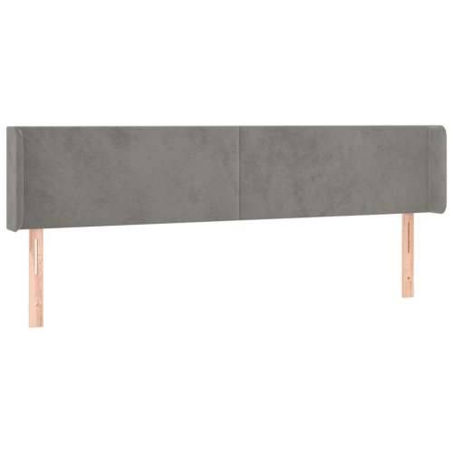 LED uzglavlje svjetlosivo 183x16x78/88 cm baršunasto - Svjetlosiva 183 x 16 x 78/88 cm 1 Cijena