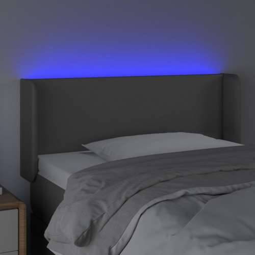 LED uzglavlje sivo 83x16x78/88 cm od umjetne kože - Siva 83 x 16 x 78/88 cm 1 Cijena