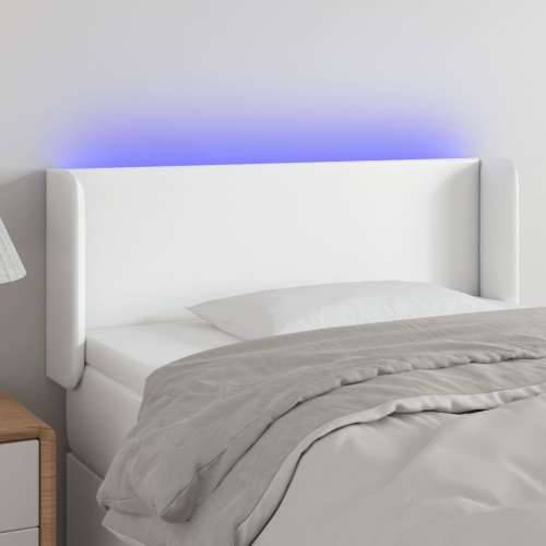 LED uzglavlje bijelo 93x16x78/88 cm od umjetne kože - Bijela 93 x 16 x 78/88 cm 1 Cijena