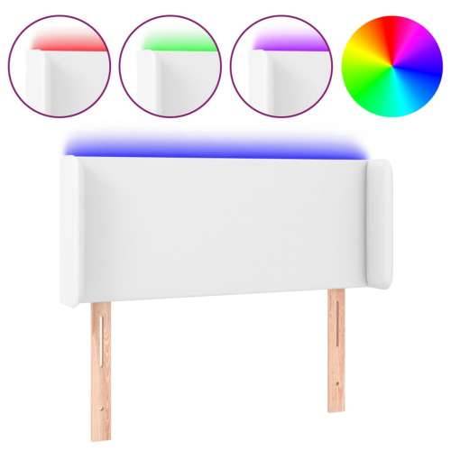 LED uzglavlje bijelo 93x16x78/88 cm od umjetne kože - Bijela 93 x 16 x 78/88 cm 1 Cijena