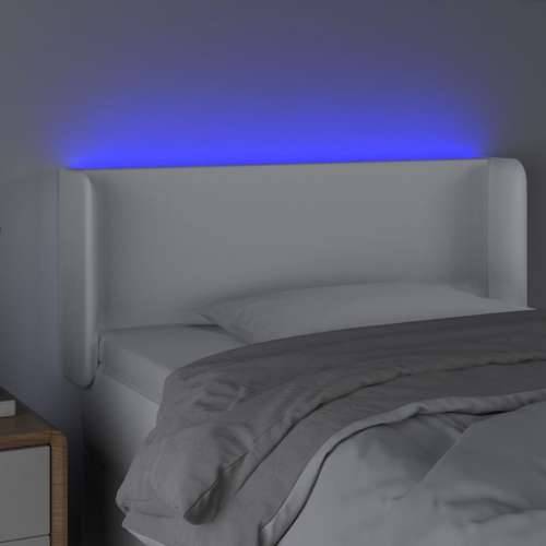 LED uzglavlje bijelo 93x16x78/88 cm od umjetne kože - Bijela 93 x 16 x 78/88 cm 1 Cijena