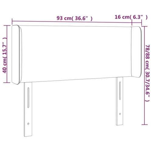 LED uzglavlje bijelo 93x16x78/88 cm od umjetne kože - Bijela 93 x 16 x 78/88 cm 1 Cijena
