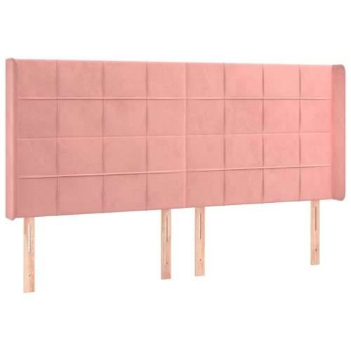 LED uzglavlje Ružičasta 163x16x118/128 cm baršunasto - Ružičasta 163 x 16 x 118/128 cm 1 Cijena