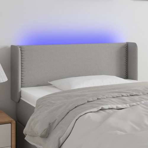 LED uzglavlje svjetlosivo 93x16x78/88 cm od tkanine - Svjetlosiva 93 x 16 x 78/88 cm 1 Cijena