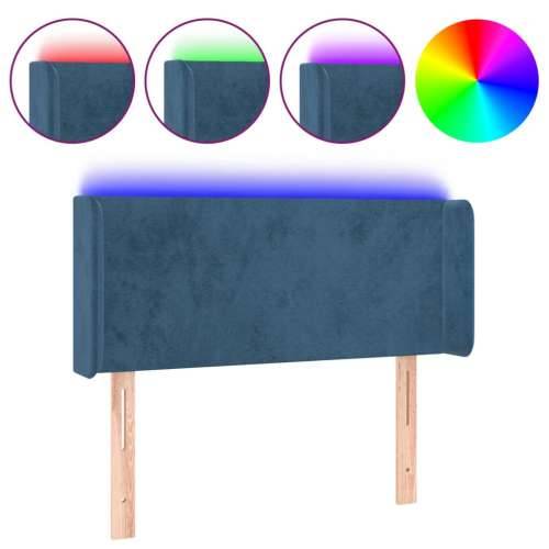 LED uzglavlje tamnoplavo 93x16x78/88 cm baršunasto - Tamno plava 93 x 16 x 78/88 cm 1 Cijena