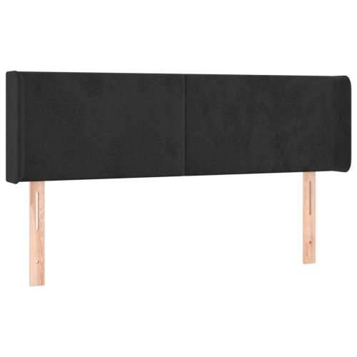 LED uzglavlje crno 147x16x78/88 cm baršunasto - Crna 147 x 16 x 78/88 cm 1 Cijena