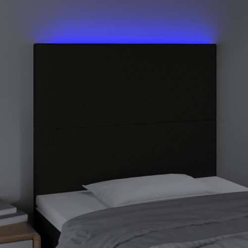 LED uzglavlje crno 90x5x118/128 cm od tkanine - Crna 90 x 5 x 118/128 cm 1 Cijena