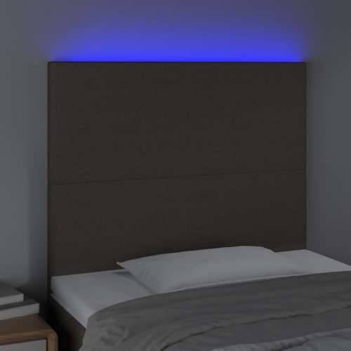 LED uzglavlje smeđesivo 80x5x118/128 cm od tkanine - Sivo-smeđa 80 x 5 x 118/128 cm 1 Cijena