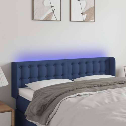 LED uzglavlje plavo 147x16x78/88 cm od tkanine - Plava 147 x 16 x 78/88 cm 1 Cijena