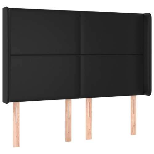 LED uzglavlje crno 147x16x118/128 cm od umjetna koža - Crna 147 x 16 x 118/128 cm 1 Cijena