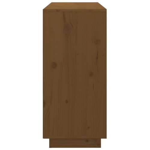 Komoda smeđa boja meda 111 x 34 x 75 cm od masivne borovine - boja meda 1 Cijena