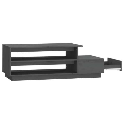 Stolić za kavu sivi 120 x 50 x 40,5 cm od masivne borovine - Siva 1 Cijena