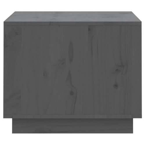 Stolić za kavu sivi 120 x 50 x 40,5 cm od masivne borovine - Siva 1 Cijena