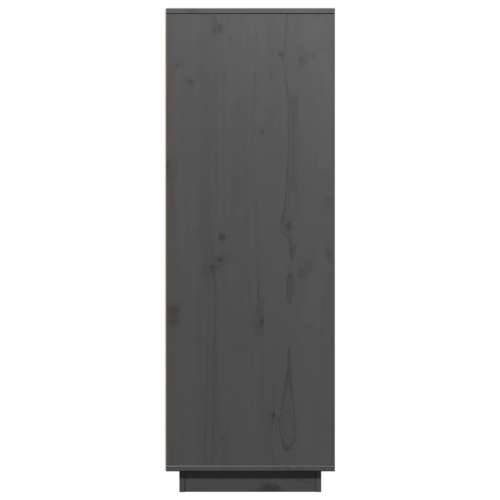 Visoka komoda siva 60 x 40 x 116,5 cm od masivne borovine Siva 1 Cijena