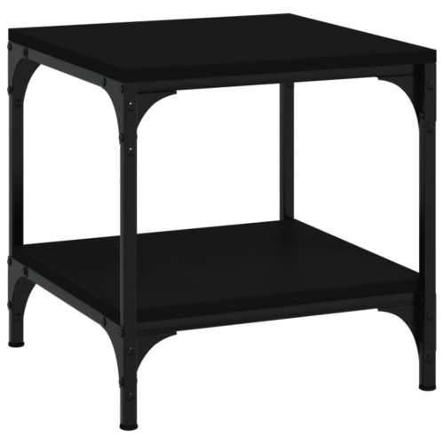 Bočni stolić crni 40 x 40 x 40 cm od konstruiranog drva Cijena