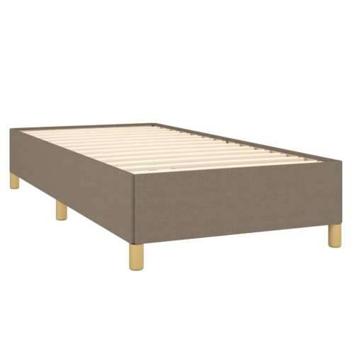 Krevet s oprugama i madracem smeđesivi 80x200 cm od tkanine - Sivo-smeđa 80 x 200 cm Okomite pruge Cijena