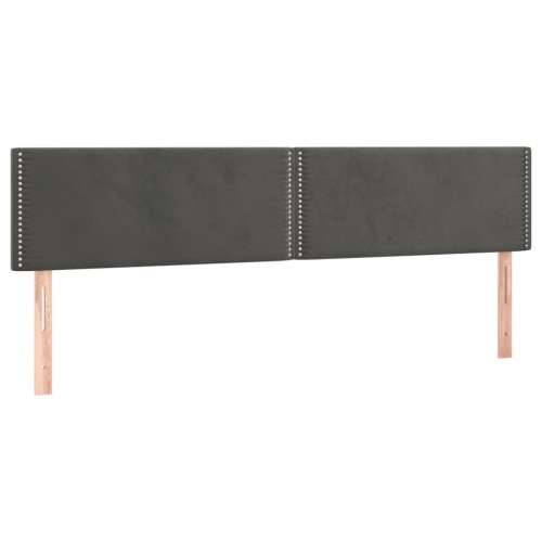 Krevet s oprugama i madracem tamnosivi 160x200 cm baršunasti - Tamno siva 160 x 200 cm Obično s čavlima Cijena