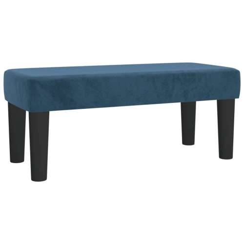 Box spring krevet s madracem tamnoplavi 90x190 cm baršunasti Tamno plava 90 x 190 cm Obično s čavlima Cijena
