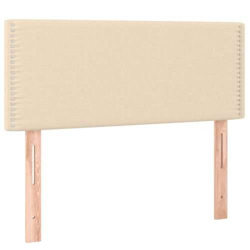 Krevet s oprugama i madracem krem 90 x 200 cm od tkanine - Krema 90 x 200 cm Obično s čavlima Cijena