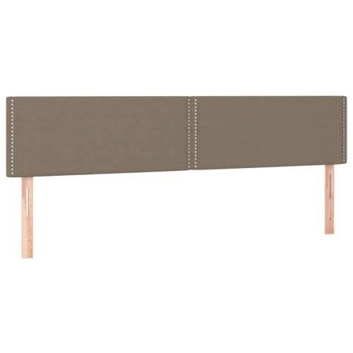Krevet s oprugama i madracem smeđesivi 200x200 cm od tkanine - Sivo-smeđa 200 x 200 cm Obično s čavlima Cijena