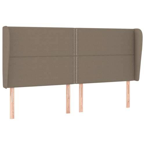 Krevet s oprugama i madracem smeđesivi 200x200 cm od tkanine - Sivo-smeđa 200 x 200 cm Obično s čavlima Cijena