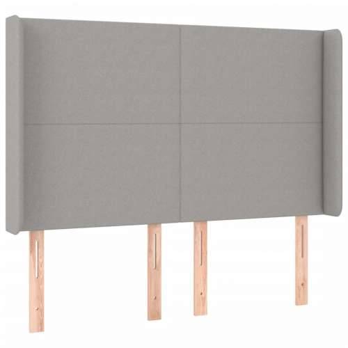 Krevet box spring s madracem svjetlosivi 140x200 cm od tkanine - Svjetlosiva 140 x 200 cm Gladak dizajn Cijena