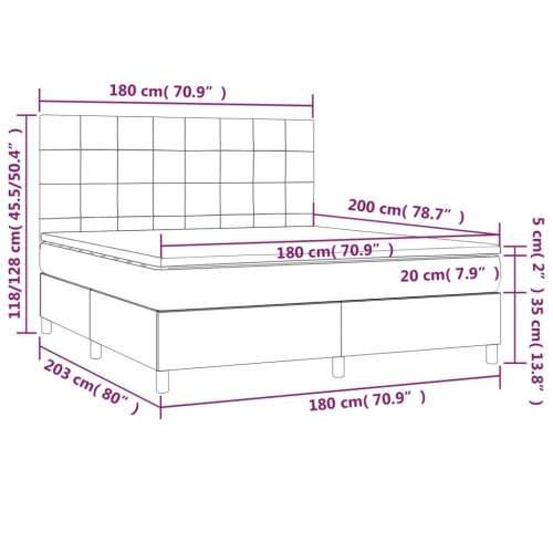 Krevet s oprugama i madracem tamnoplavi 180x200 cm baršunasti - Tamno plava 180 x 200 cm Blok s kvadratima Cijena