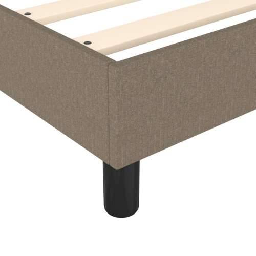 Krevet s oprugama i madracem smeđesivi 120 x 200 cm od tkanine - Sivo-smeđa 120 x 200 cm 25 cm Cijena