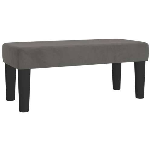 Box spring krevet s madracem tamnosivi 90x190 cm baršunasti - Tamno siva 90 x 190 cm Gladak dizajn Cijena