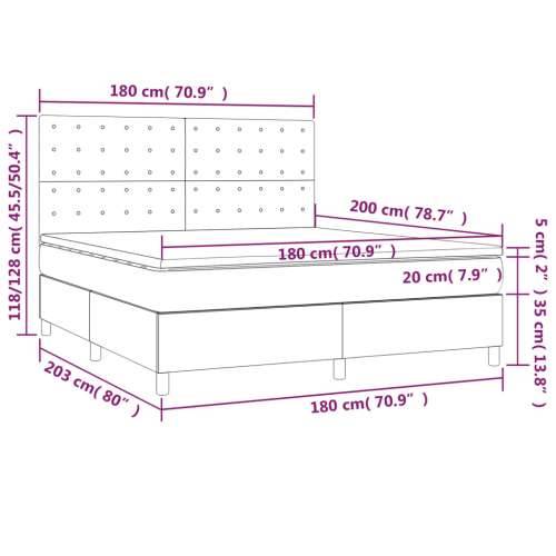 Krevet s oprugama i madracem svjetlosivi 180x200 cm baršunasti - Svjetlosiva 180 x 200 cm gumbi Cijena