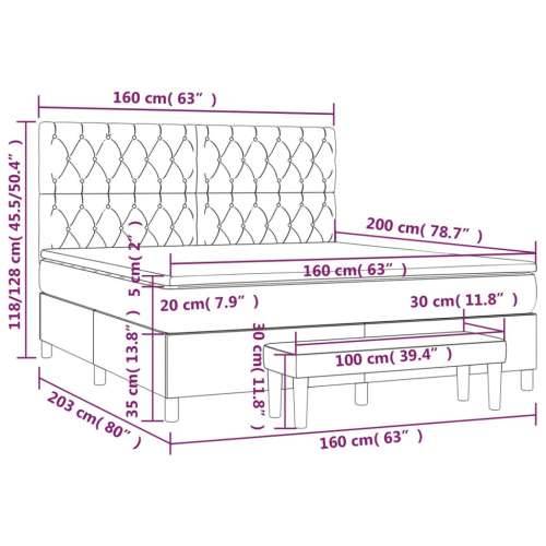 Krevet s oprugama i madracem ružičasti 160x200 cm baršunasti - Ružičasta 160 x 200 cm Dizajn s gumbima Cijena