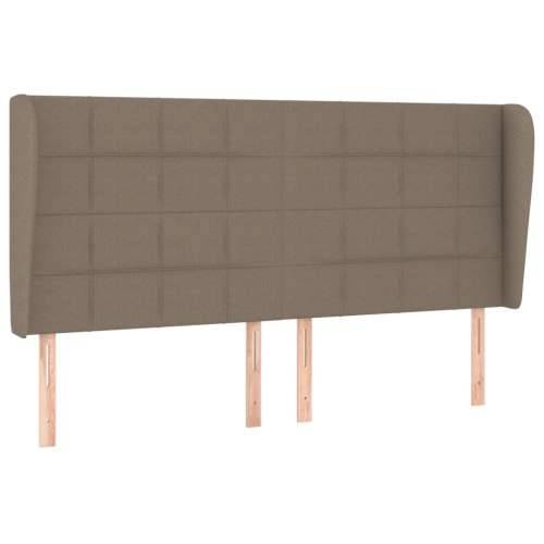 Krevet s oprugama i madracem smeđesivi 200x200 cm od tkanine - Sivo-smeđa 200 x 200 cm Blok s kvadratima Cijena