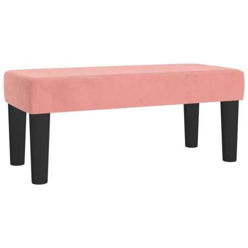 Box spring krevet s madracem ružičasti 100x200 cm baršunasti - Ružičasta 100 x 200 cm gumbi Cijena