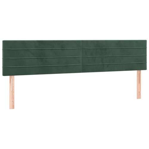 Krevet s oprugama i madracem tamnozeleni 200x200 cm baršunasti - Tamnozelena 200 x 200 cm vodoravne pruge Cijena
